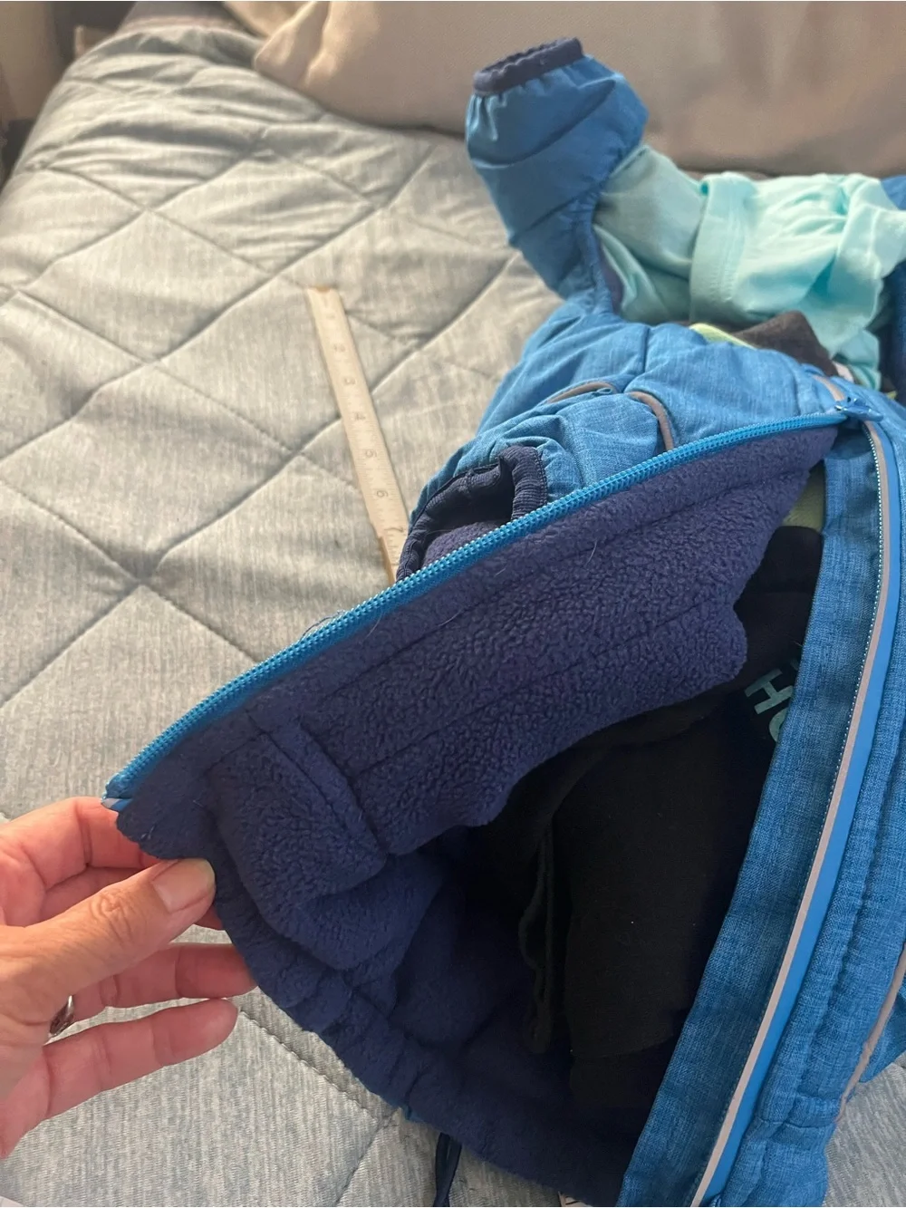 Ricki's High Performance. Blue Insulated Dog Snow/Track Suit - Size S